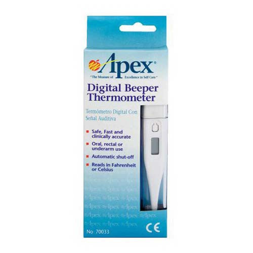 Apex Flex Tip Digital Beeper Thermometer, 70061, 1 Ea